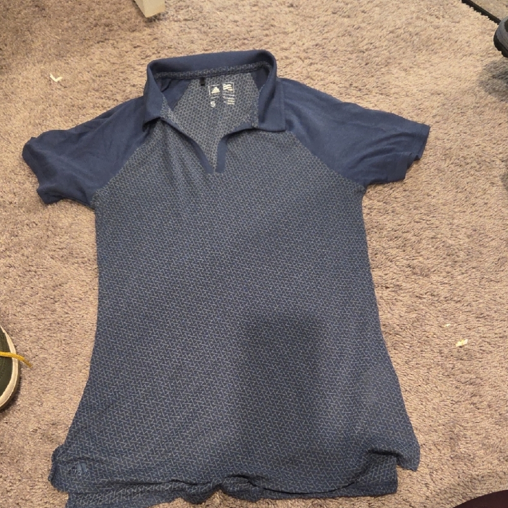 Adidas Womens Golf Patterned Polo Shirt